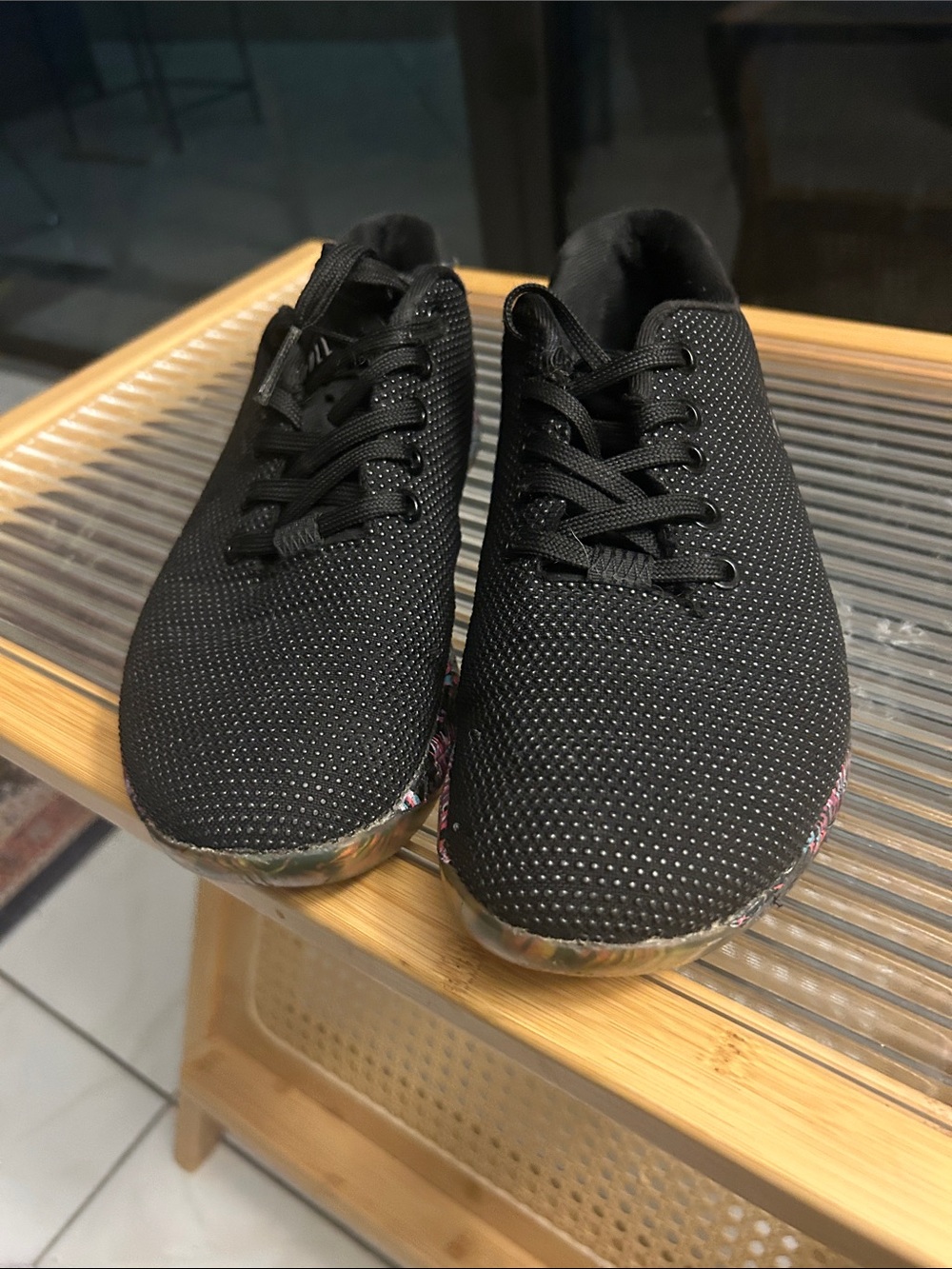 NOBULL Black Sneakers with Floral-Patterned Sole - Picture 3 of 5
